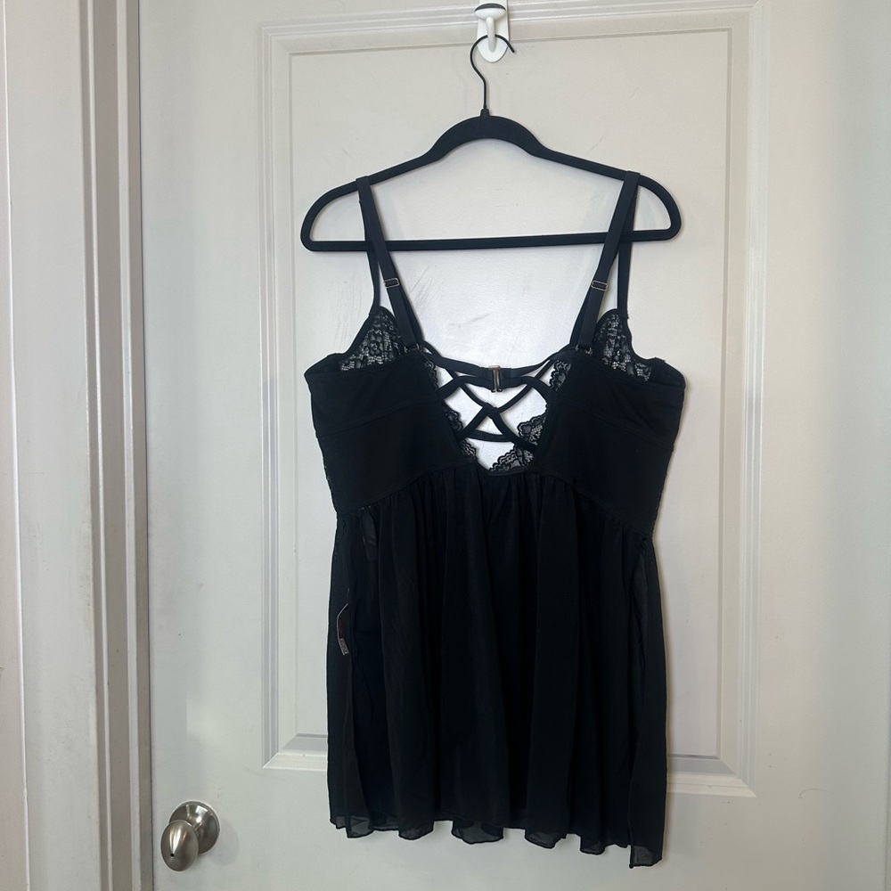 NEW Adore Me Rae Black Lace Sheer Underwire Nightie Lingerie, Size 3X - Picture 10 of 12